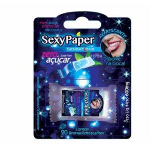 SEXY PAPER SENSATIONS LÂMINAS REFRESCANTES COMESTÍVEIS ZERO AÇÚCAR DANILLA FOODS