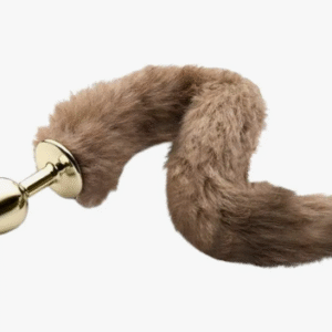 Plug Anal Dourado Tamanho P Com Rabo Sexy Fantasy